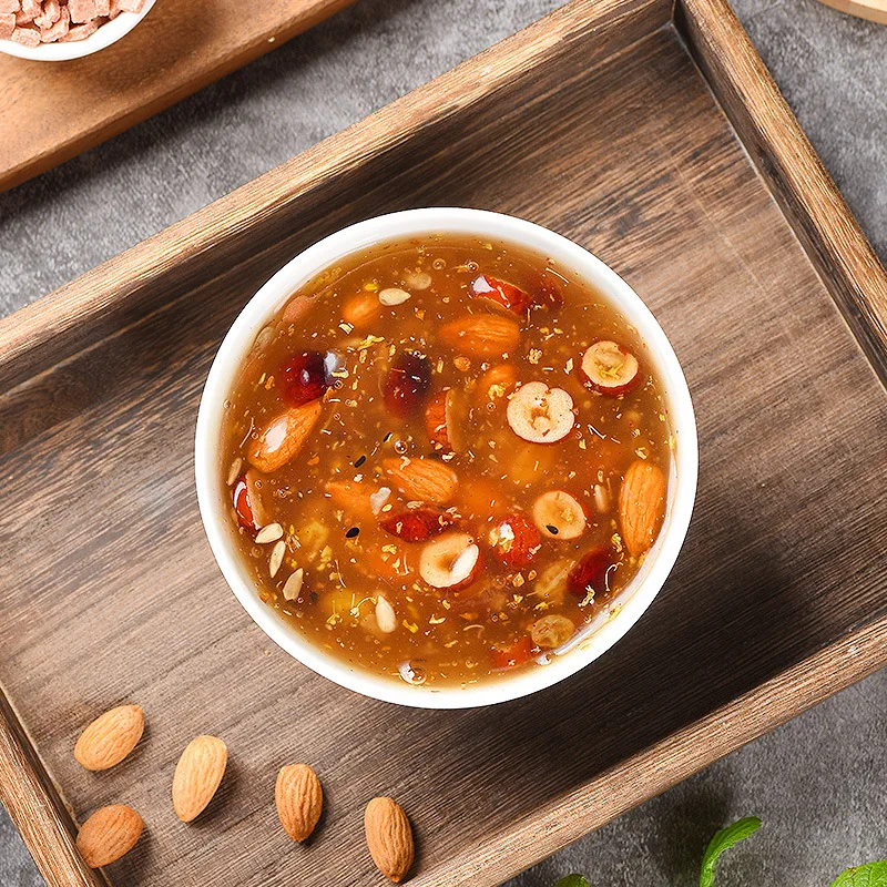 Spot Chia seeds fruit lotus root powder soup fruit lotus root powder fruit nuts lotus root powder