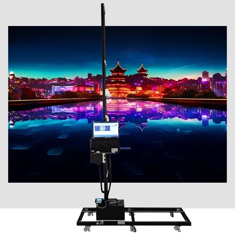 Hot sell Wall Painter Robot Automatic Wall Panel 3d Vertical Mural Printer Printing Machine For Walls