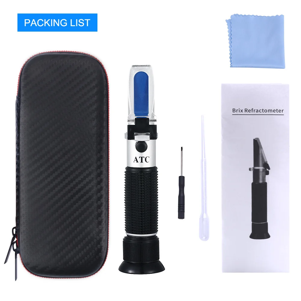 NicetyMeter 0-32% Digital Brix Refractometer Sugar Content Automatic Temperature Compensation for Fruit