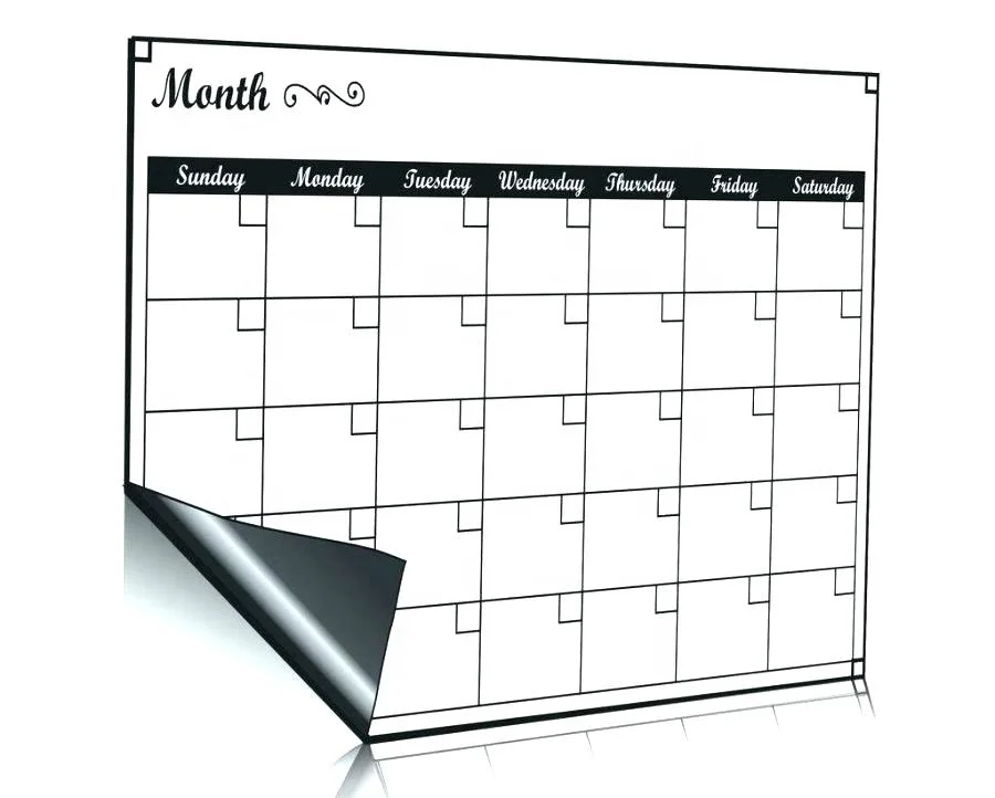 20 years factory suppliercustom big magnetic calendar planner whiteboard dry erase board magnet