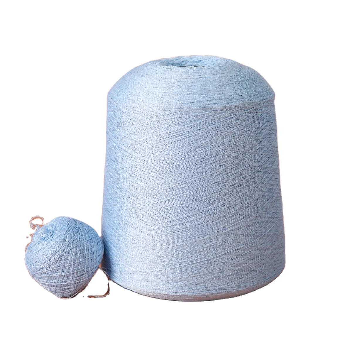 Cheap Hot Sale Blended Yarn Weaving  Polyester 1/28S Ice silk Yarn For Knitting and Weaving