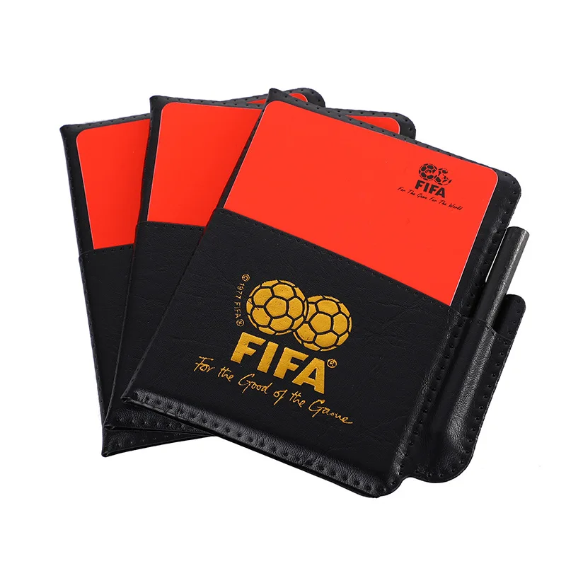 3D MAX Wholesale soccer game small Sport Officials Penalty Card red and yellow Warning Card soccer referee card