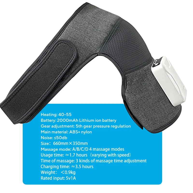 Electric 8d neck & shoulder neck massager device shockwave therapy and back massager pulse cervical with heat