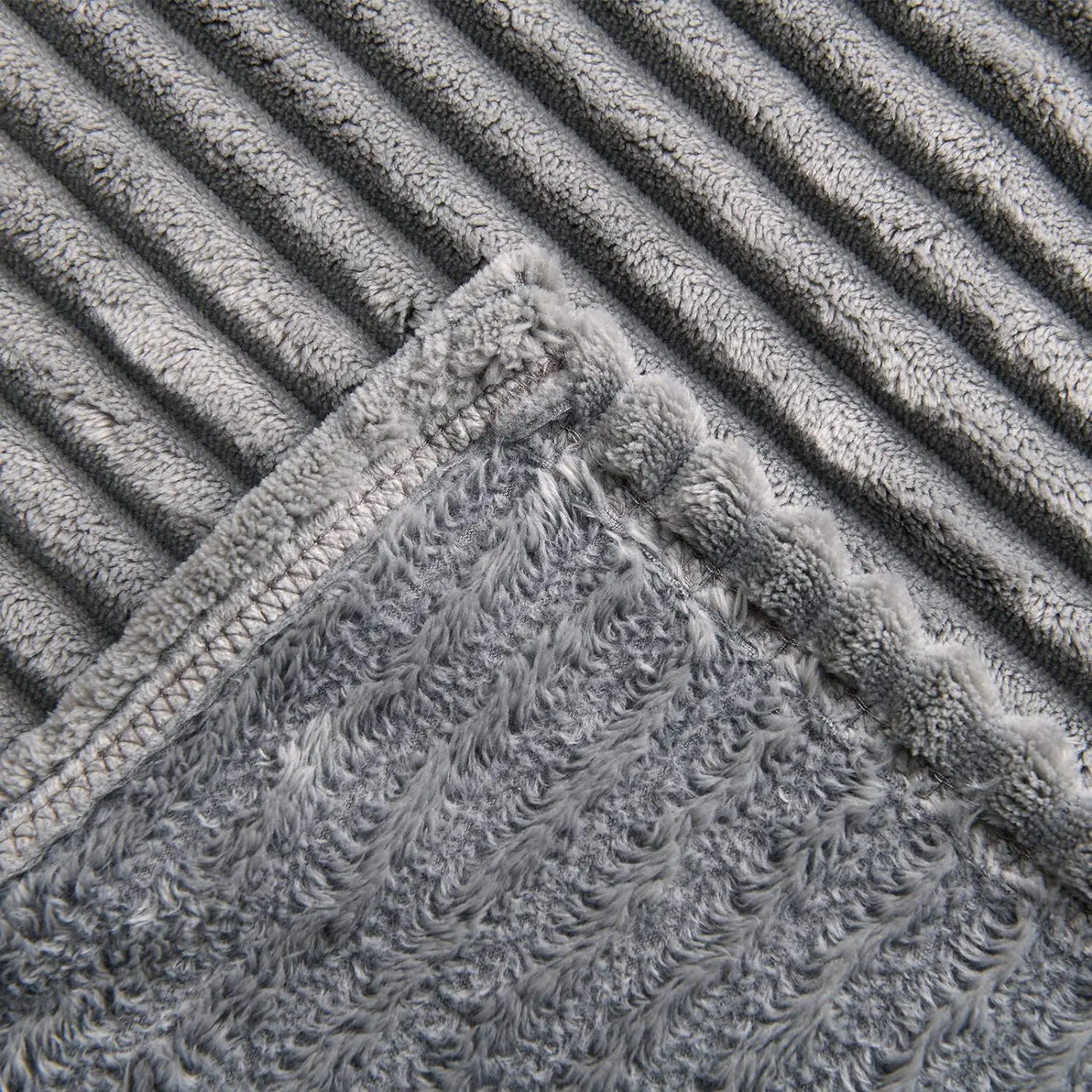 Modern Flannel Throw Blanket Lightweight Super Soft and Cozy Solid Stripe Plush for Bed Couch Sofa Waterproof