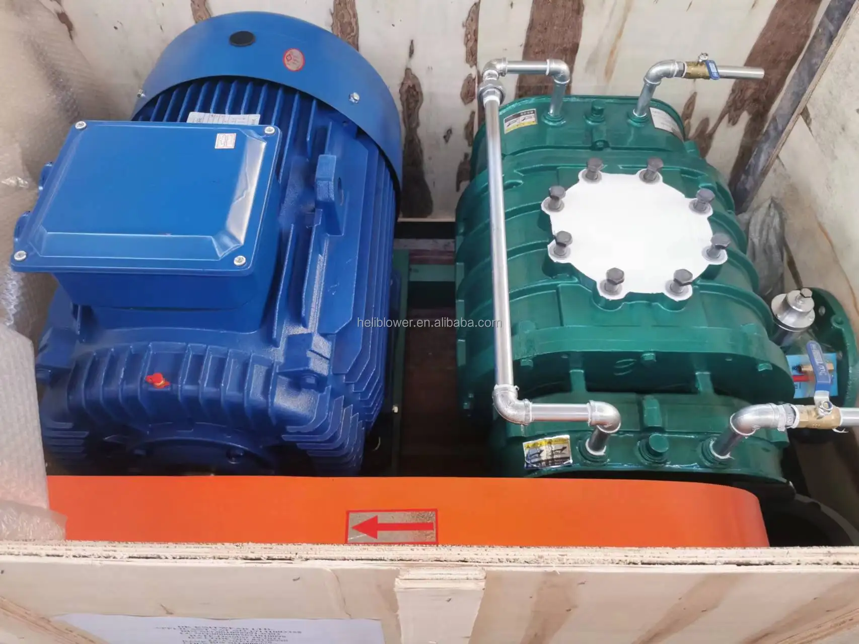 China best factory methane biogas roots blower pump for rotary lobe type