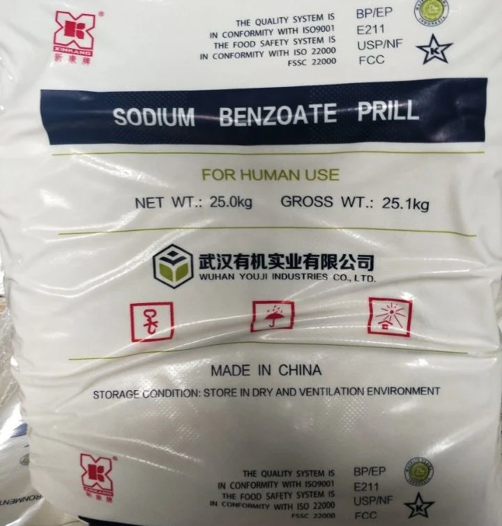 Пищевой высокочистый консервант бренда MingChem класс BP минимум 99% грануляр бензоат натрия