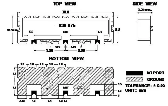 StrongFirst Wcdma,Wi-Fi-коммуникационный керамический микроволновый Диэлектрический Duplexer