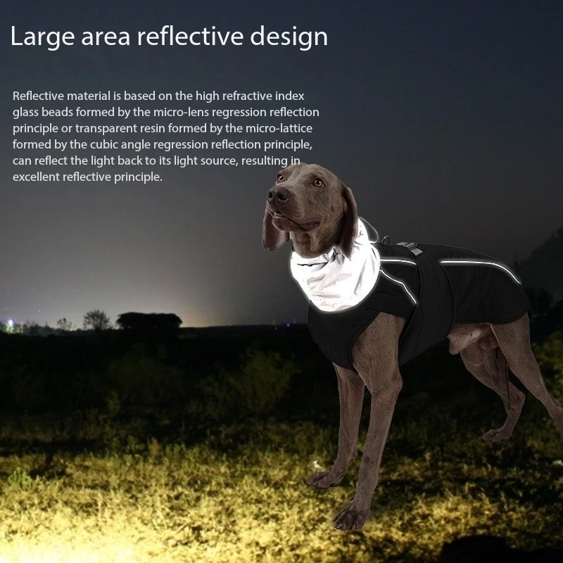 Factory Wholesale New Winter Dog Coat Sweater Pet Waterproof Thickened Warm Cotton Clothing