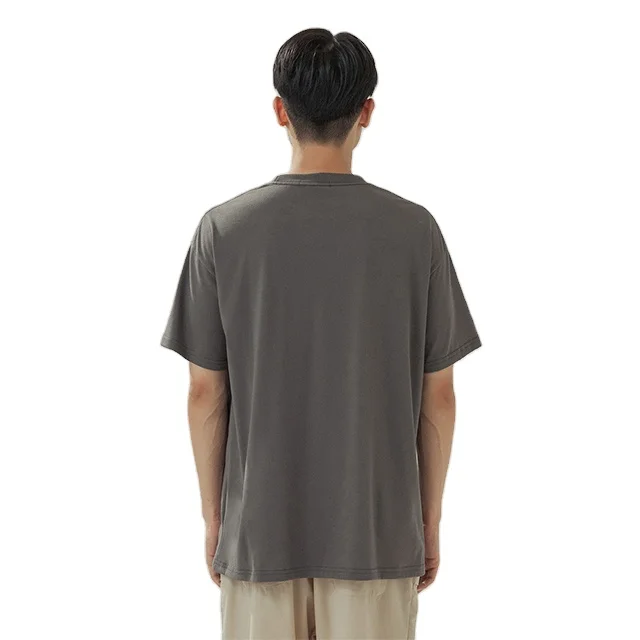 High Quality Short Sleeve Dropped Shoulder Oversized Blank T-Shirt For Wholesale