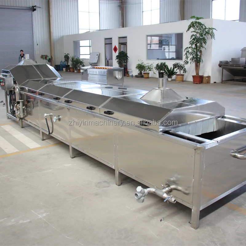 Factory Price Electric Heating 2500kg Banana Chips Almond Nut Peanut Blanching Machine Blanching French Fries Production Line