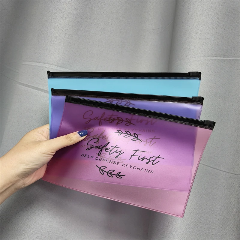 Pvc Jewelry Frosted Plastic Bag With Slider Zipper Frosted Zipper Poly Bag With Your Logo - Buy Zip Lock