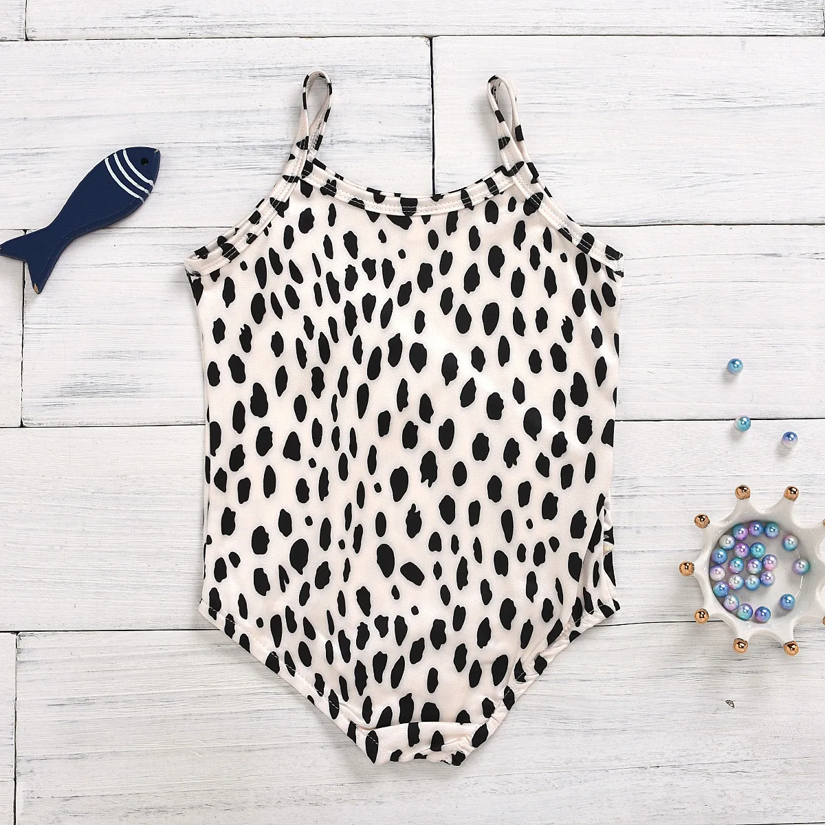 Toddler Baby Girls Leopard Swimsuit Ruffled Sleeveless Swimwear One-Piece Beachwear Bathing Suit