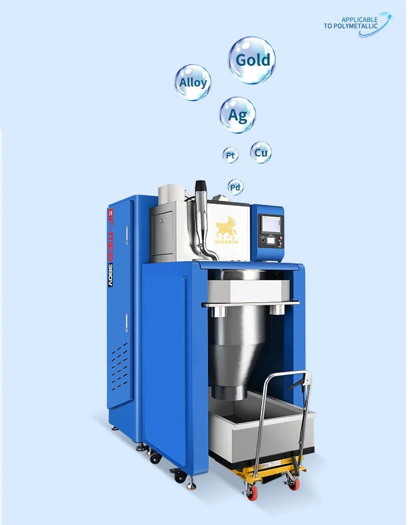 SuperbMelt 4kg Gold Platinum Powder Making Machines 50-200mesh Water Metal Atomizer Milling Powder Machine for Refractory Metals