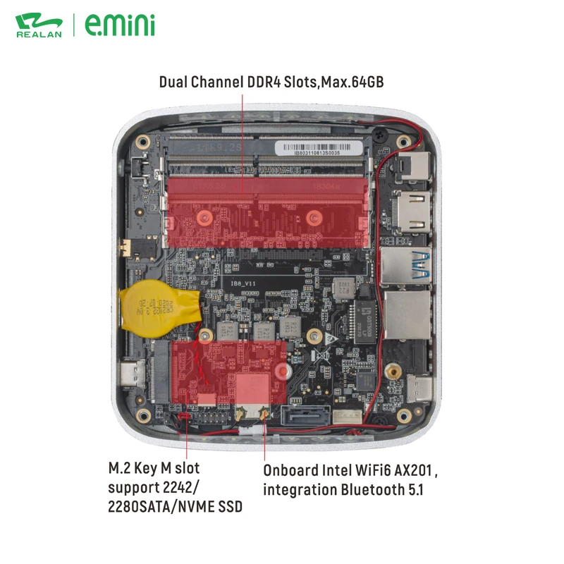 Realan high performance core i5 mini thin client desktop pc computer