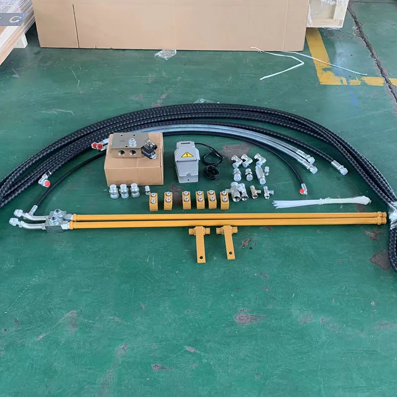JCB3DX JCB4DX backhoe loader hydraulic breaker piping kits with hydraulic flow divider valve
