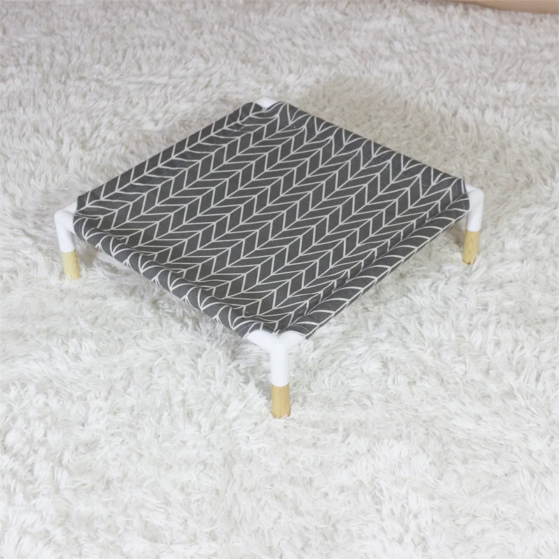 Bedsure Elevated Dog & Cat Bed Cot Stable Frame with No-Slip Feet Durable Supportive Teslin Mesh Recyclable & Breathable