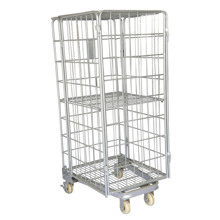 Welding Roll Storage Cage Container Trolley Logistics Transport Roll Container