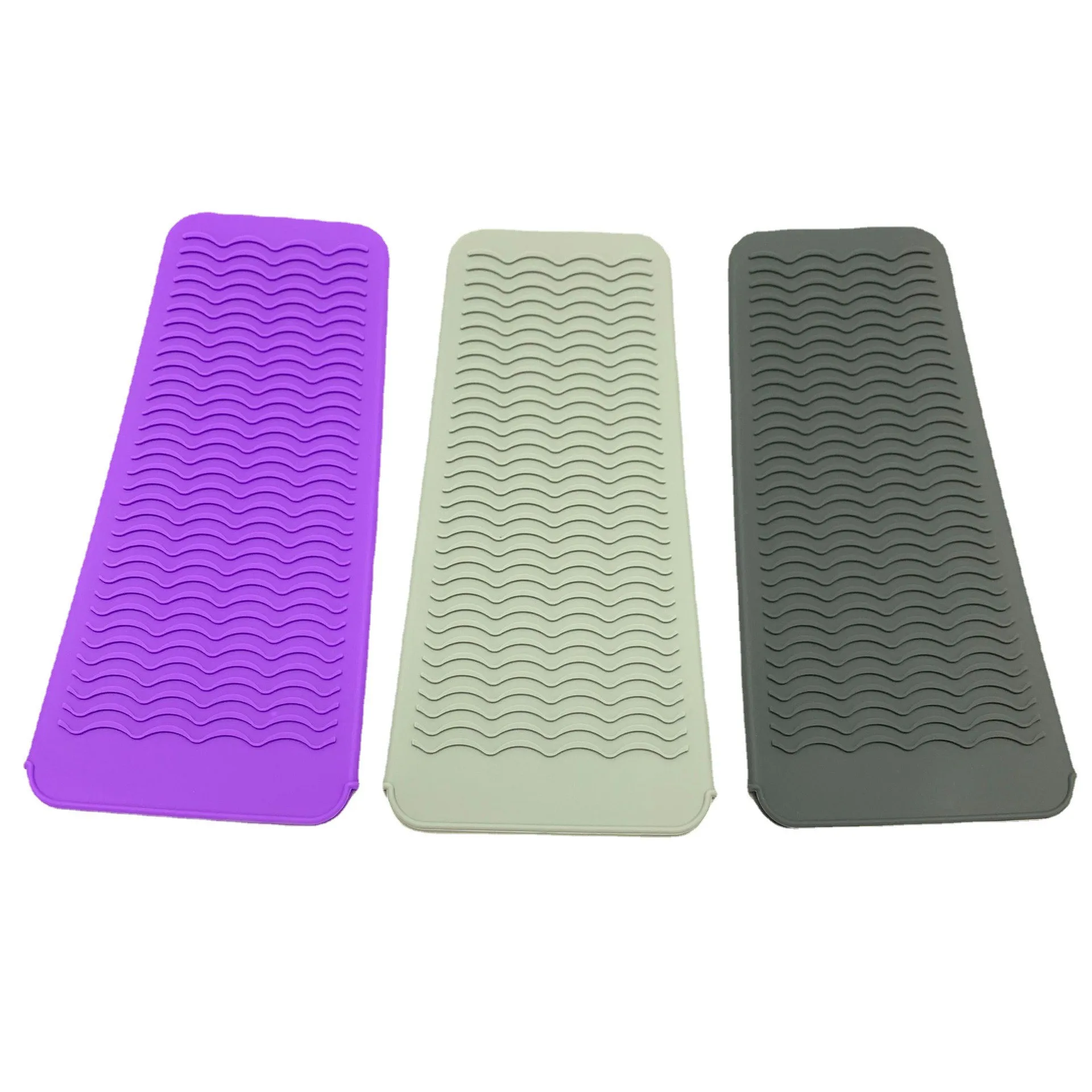 Portable Silicone Heat Resistant Mat Hair Straightener Irons Pouch Curling Iron Styling Station Mats Heat Resistant Bag