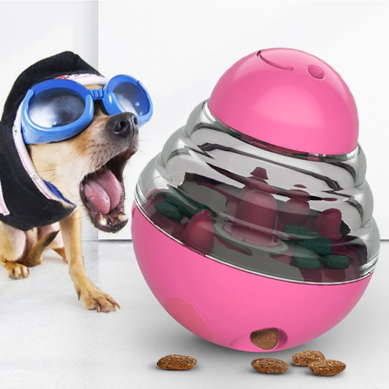 Корм для животных, ПЭТ стакан медленная кормушка дозатор для еды мяч игрушка безопасного кормления утечки еда стакан игрушка умные веселые игрушки
