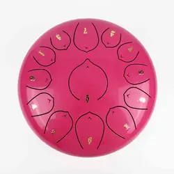 SUXINRU Supply high quality and low price pink 12 inches 13 tone Tank Handpan  drum toy  Steel tongue drum