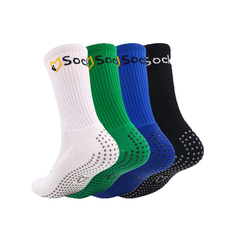 Top Sales Custom Logo Design Compression Football Socks Anti Slip Soccer Socks Athletic Sport Football Grip Socks