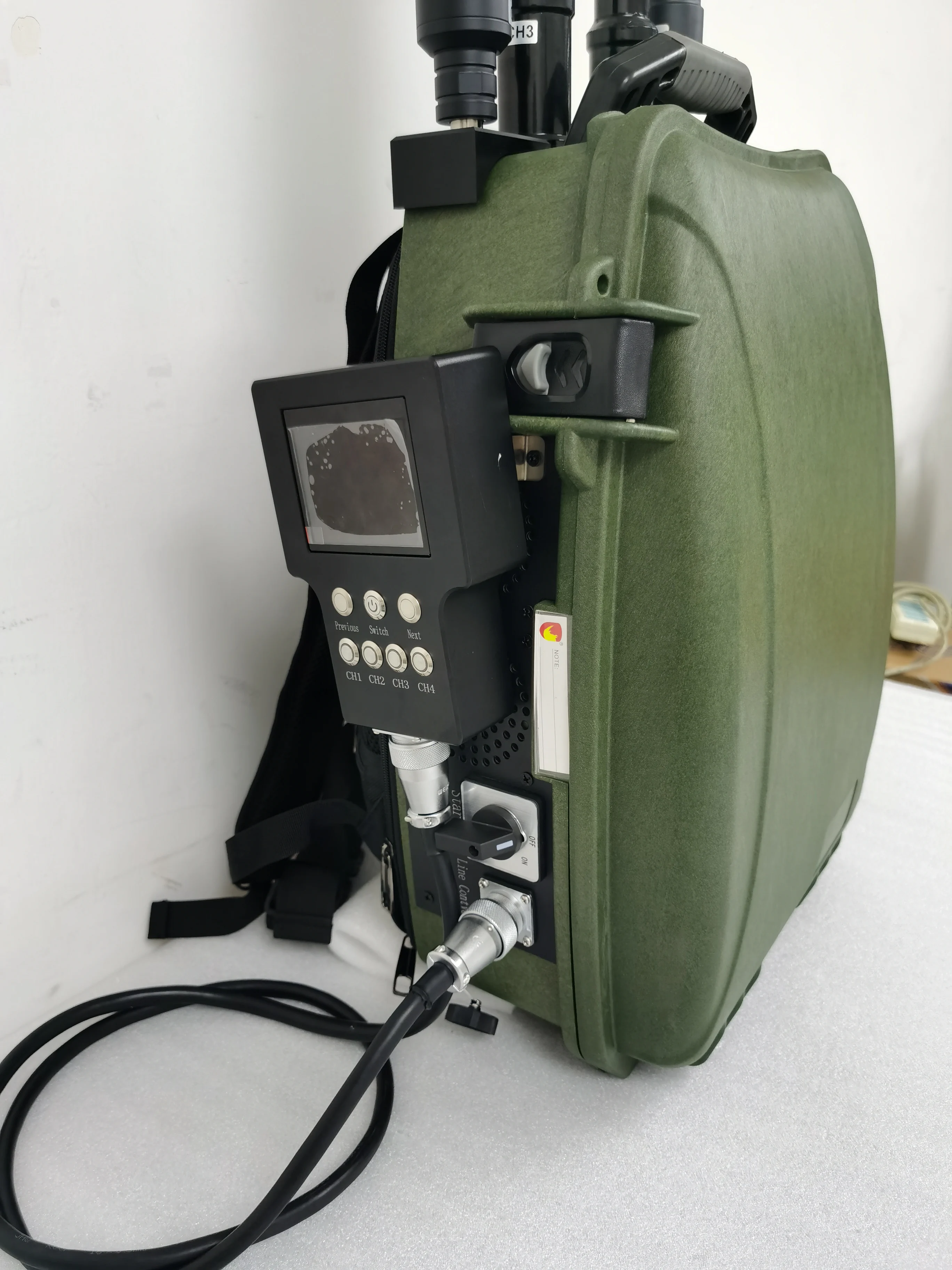 Factory Custom 5 Band Backpack UAV Directional Antenna 1.5G 1.2G 2.4G 5.8G Drone Signal Detector System