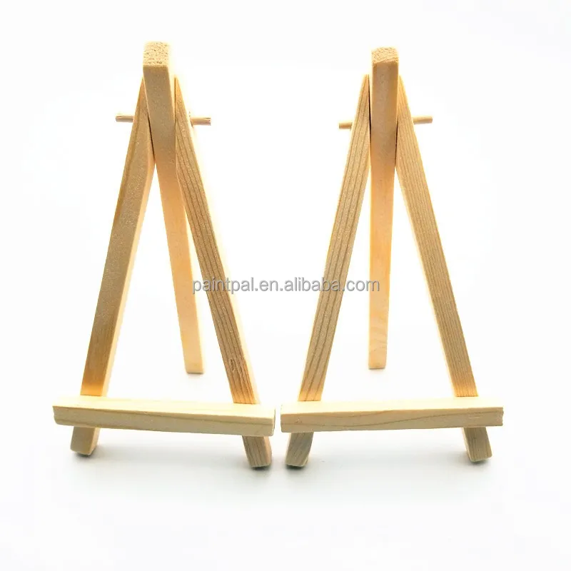 Оптовая продажа, набор маленьких мольбертов 8*15, деревянные мольберты и холсты для демонстрации