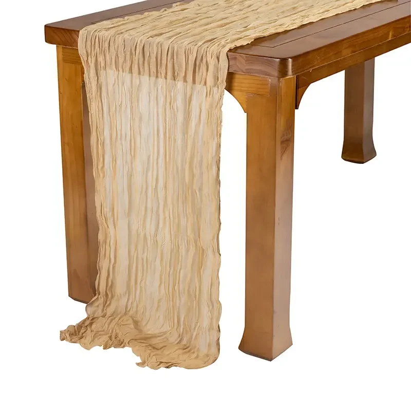 Большой, 90*300 см, морщинчатая марлевая ткань для сыра для вечеринки, свадебного ужина, хлопковая Сырная ткань, скатерть для стола