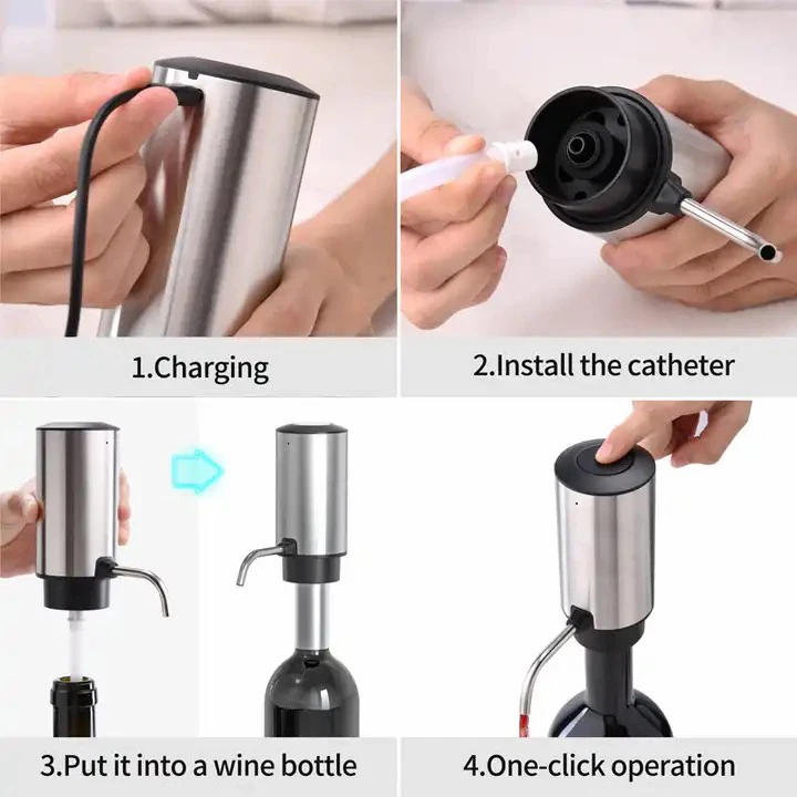 Automatic Smart 2024 NEW Style Wine Aerator Pourer Spout Decanter Dispenser for Wine Lovers or Own Use
