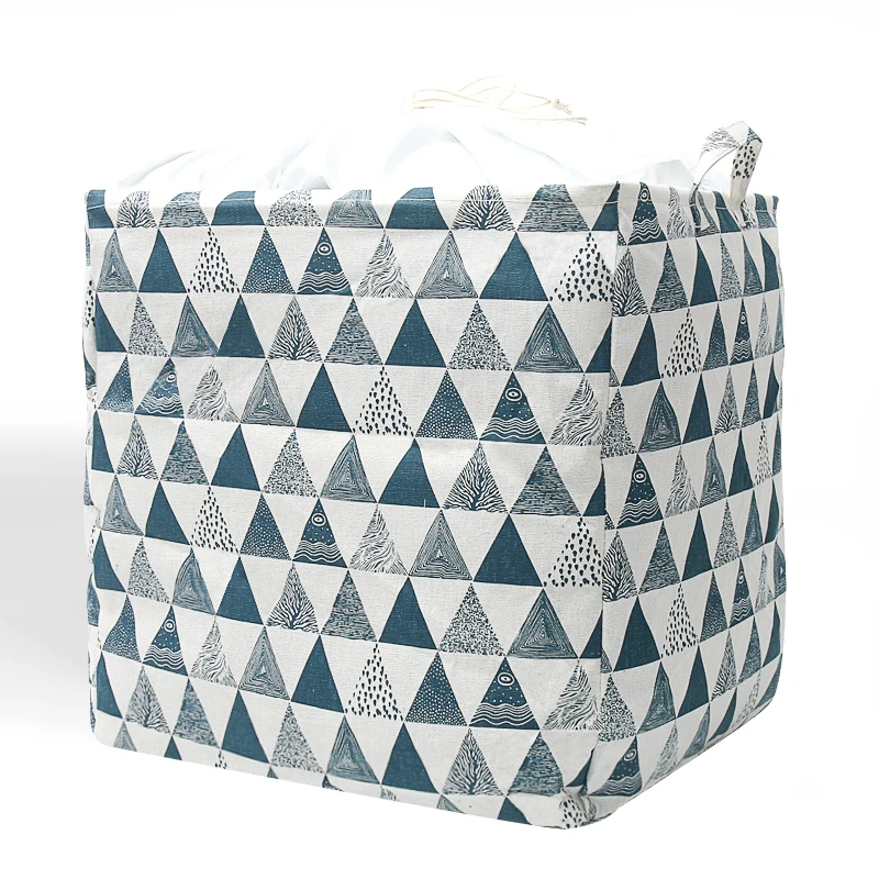 Cotton Laundry Basket Bins With Handles,Laundry Basket Kid Toy Storage Boxes Bin Organizer