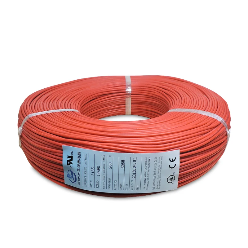 
American Standard Super Soft High Temperature Resisitant Cable UL 3135 18AWG Silicone Wire Tinned Copper Insulated Stranded 300V 