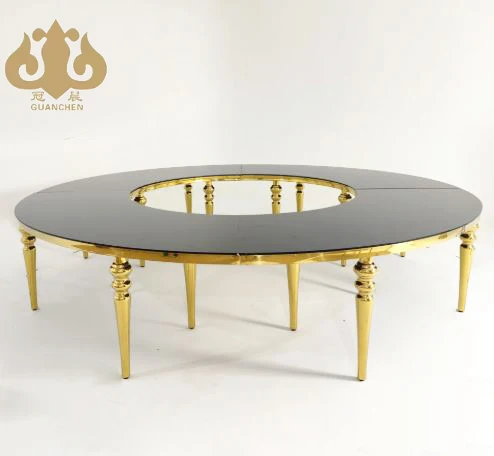 Oval and Round Styles for Dining Events and Weddings Stainless Steel Banquet Tables