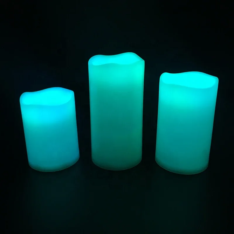 12 Color Changing Flameless LED Candle with 18 Keys Timer Remote Control