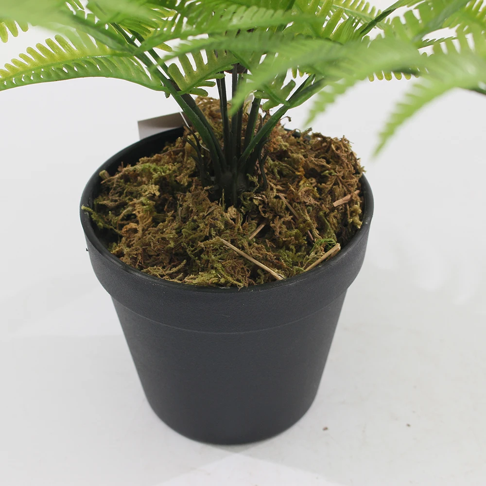 JWT3743 Artificial ferns factory supplies environmentally friendly green plants potted for interior decoration