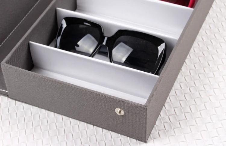 2020 Luxurious Hot sale Colorful 8 pcs Leather Eyewear Sunglasses Display Stand Storage box