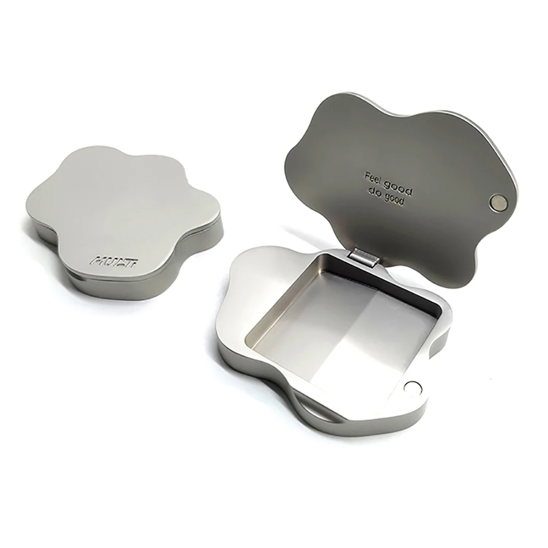 Custom Magnetic Refillable Metal Cosmetic Compact