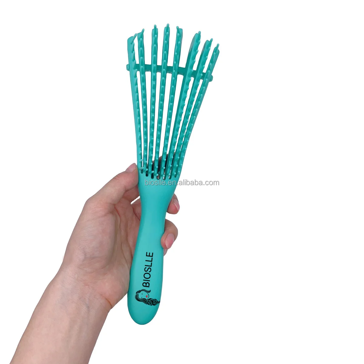 detangler Hair Brush men Plastic Handle Magic Eight Rows Octopus Spare Ribs Afro Comb Detangling Hair Brush