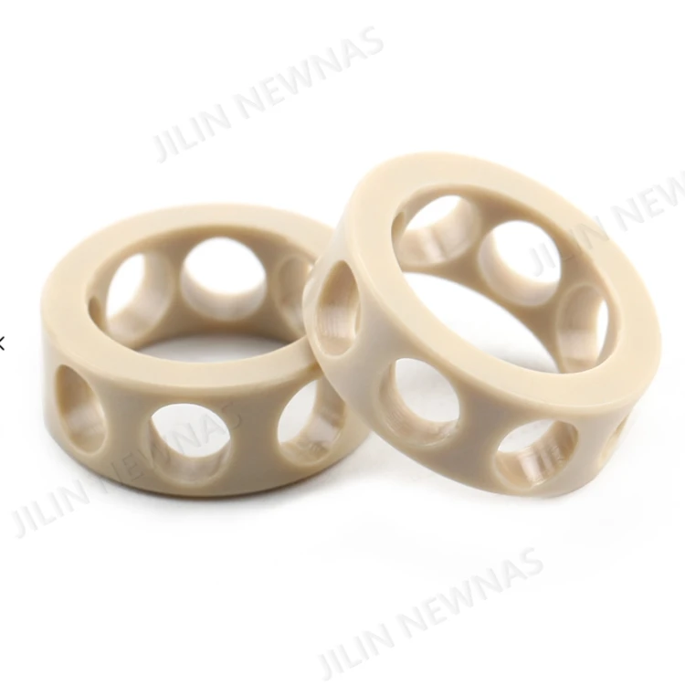 Custom Self-lubricating and wear resistance grades PEEK material valve plates PEEK components