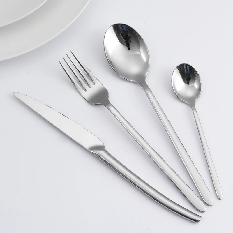 Luxury Cutlery Set Mariage Restaur Fourchet Couteau Couverts En Acier Inoxydable Dore Set De Couverts De Table En Inox