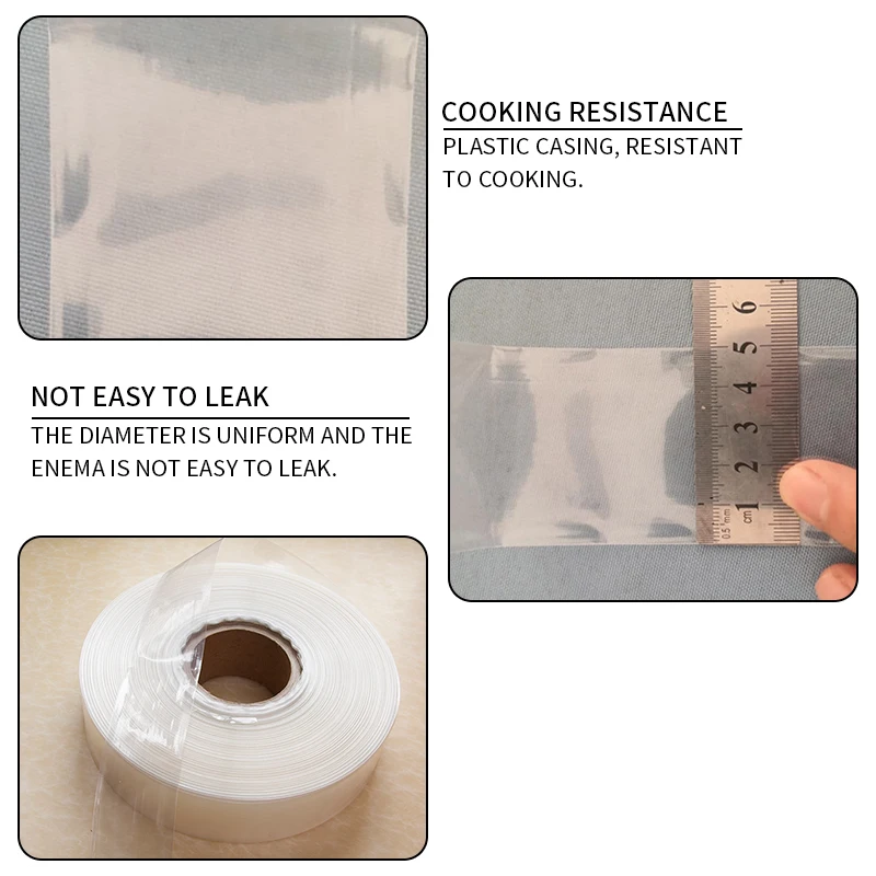 5 метров пищевой корпусов для колбасы шириной 50 мм основа для алюминиевые штранг-прессования машина для хот-догов пластиковый корпус несъедобные обсадных труб