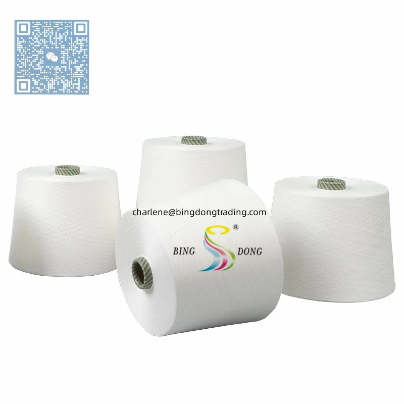 Manufacturer 100 Spun Polyester Yarn Cheap Factory Price China 60 2 60 3 Woven Bag Sewing Plastic Cone or Paper Cone Dyed CN;HUB