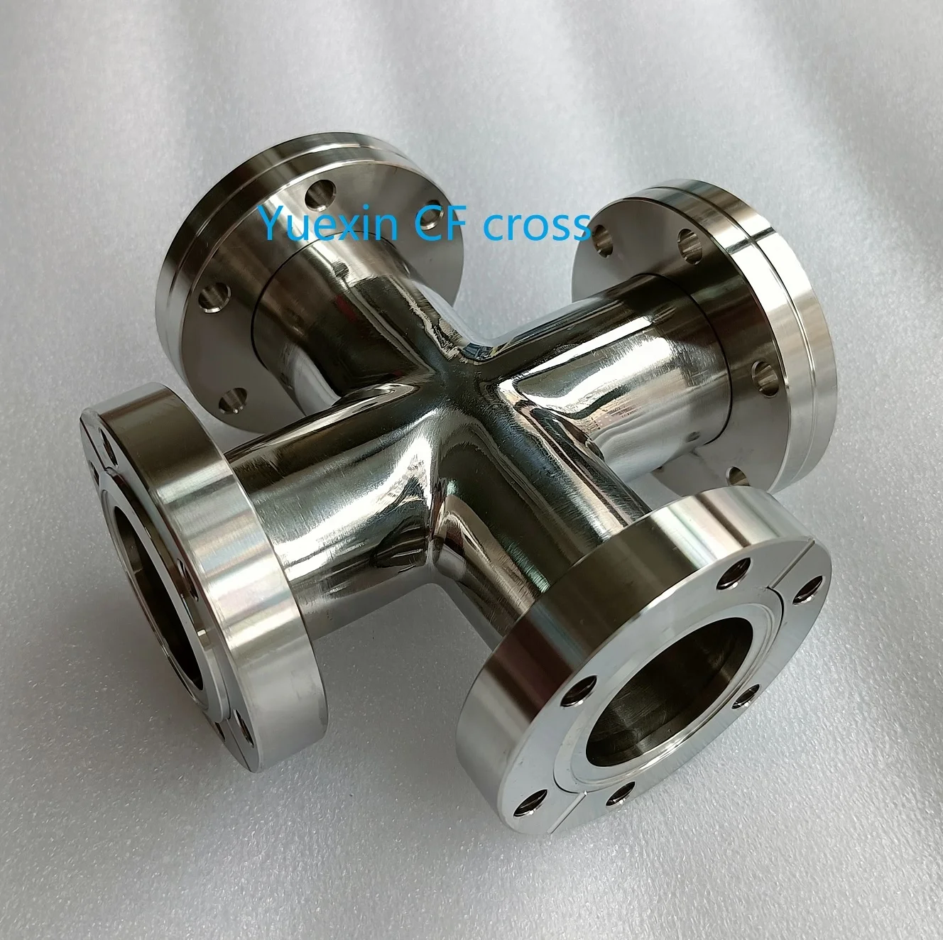 Высоковакуумный фильтр CF ss304 316L 4way 3way 6way равный или уменьшающий Вращающийся крест с резьбовыми отверстиями
