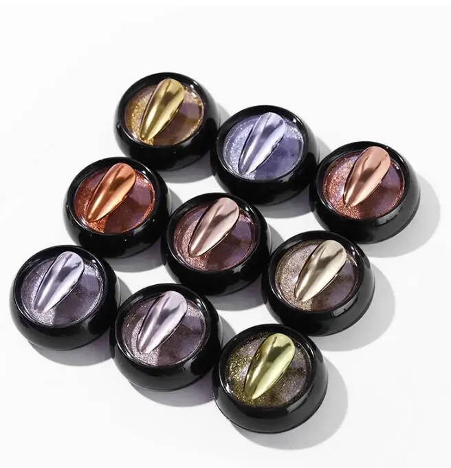 Holographic Laser Nail Glitter Mirror Gradient Chrome Nail Pigment Shining Manicure Dipping Powder Nail Art Decoration