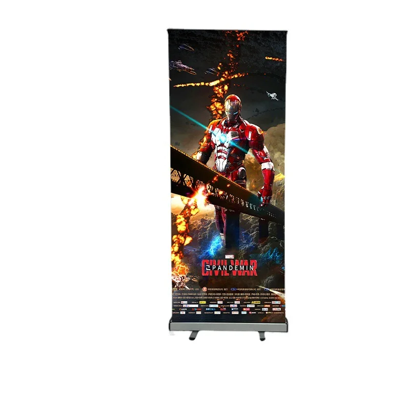 Wholesale custom aluminum alloy roll-up banner stand poster stand door type billboard
