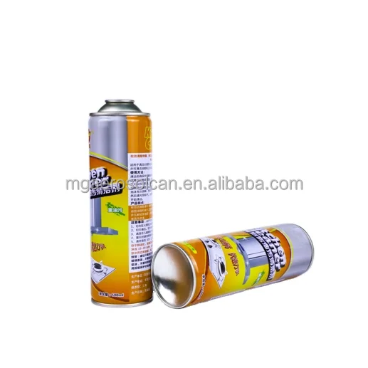 65x158mm Empty Tin Can Guangzhou Mega Household Products with Customized Logo Printing