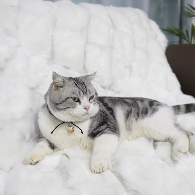 2022 new design of sofa cover wholesale couch Faux Fur blanket sofa protector