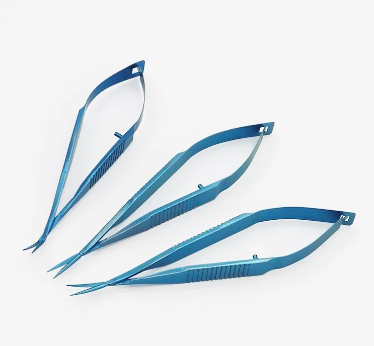 Titanium Alloy Conjunctival scissors Capsulotomy Vannas Eye Scissors,ophthalmic eye surgical instrument