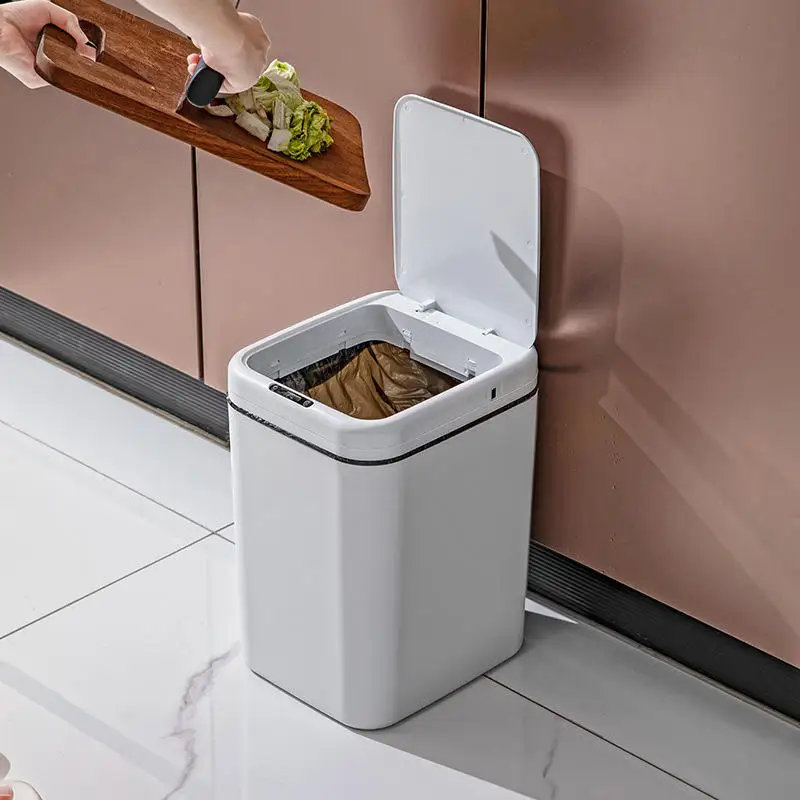 Smart trash can household kitchen bedroom living room bathroom dry and wet classification trash can
