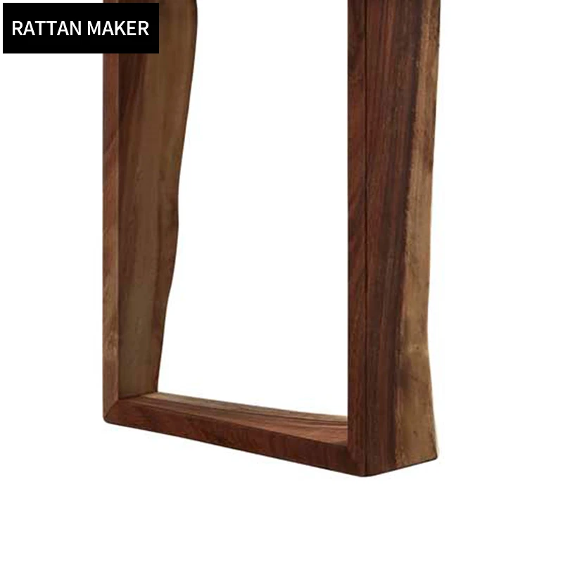 China supplier good quality walnut rustic bar restaurant epoxy resin dining table Customs