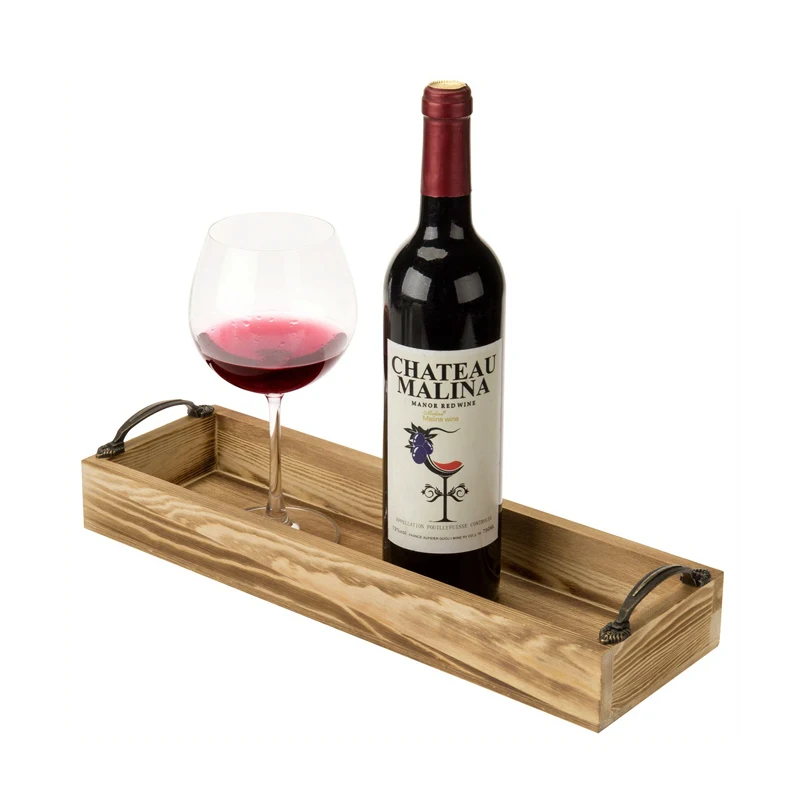 Factory wholesale Variety Craft rectangle  wood beer tray